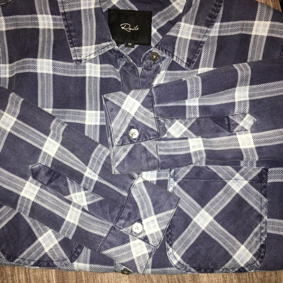 Rails Plaid Button Down Top Size XS - Picture 9 of 15